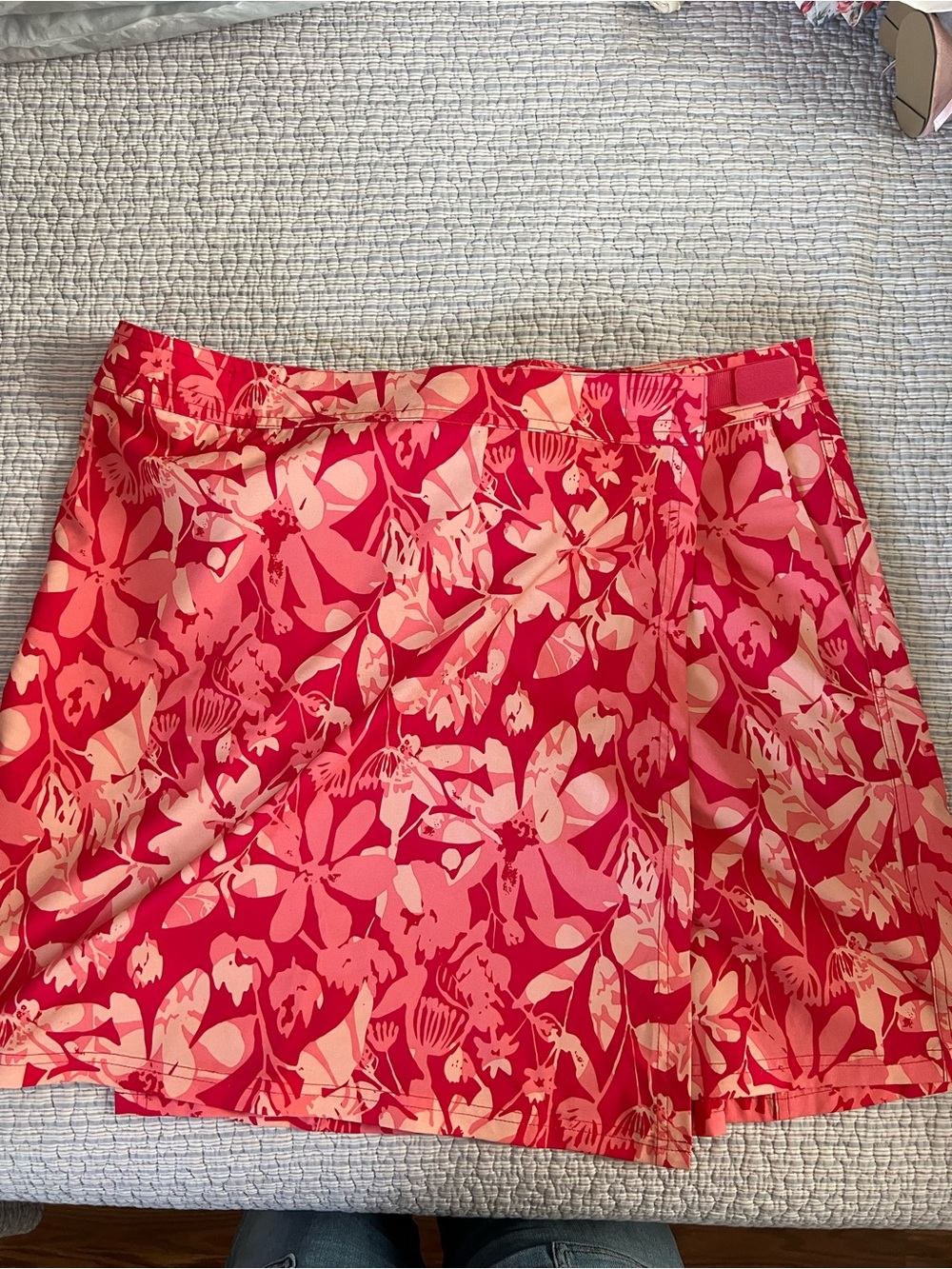 Ripskirt Hawaii Pink and Light Pink Floral Swim Coverup Skirt